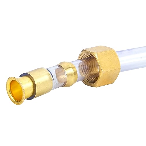 Compression Fittings Assortment kit-6 Sizes(1/8"3/16" 1/4" 5/16" 3/8" 1/2") Brass Compression Sleeves Ferrules & Insert,used to connect lines for air,water,fuel,oil and inert gases - size: 230 pcs, 1/8", 3/16", 1/4", 5/16", 3/8", 1/2"