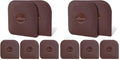 Pan Scraper, 5 Pcs Pot & Dish Scraper Plastic, Sturdy Scraper Kitchen Tool (Pack of 2) - color: Brown, size: 5 Pcs (Pack of 2)