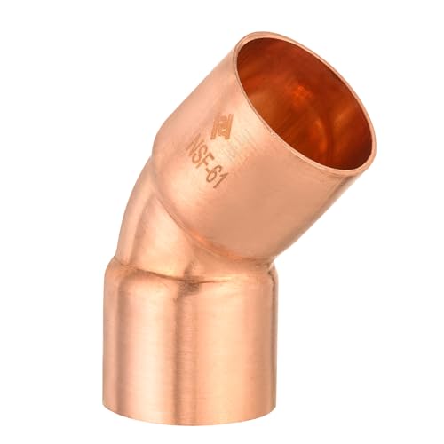 1 Piece EFIELD 2" C X C Copper 45 Degree Short Turn Elbow - size: 2"x2", style: 45 Degree
