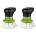 MR.SIGA Dish Scrub Brush, Palm Brush Dish Scrubber, Green, Pack of 2 - color: Green