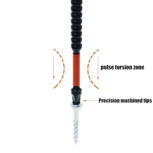 10 Pack #2 Square Driver Bits, 6-Inch Impact SQ2 Bits - size: 6inch, style: pocket hole driver bits