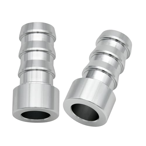 EVIL ENERGY 3/4" Weld On Hose Barb Tail Nipple On Bung Fitting Adapter Natural Aluminum 2PCS - size: 3/4 barb