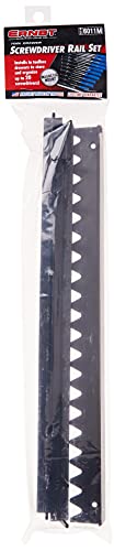 Ernst Manufacturing 6011M Screwdriver Rail Set with Magnetic Backing, 20 Tool, Black - color: Black, size: Pack of 1, style: 40 Tool, Magnetic Mount