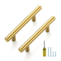 Ravinte Brushed Gold Cabinet Handles,Round T Pulls,3 Inch,30 Pack - color: Brushed Gold, size: 3 Inch Hole Center