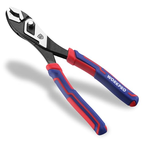WORKPRO 8.5 Inch Slip Joint Pliers, Heavy-Duty Carbon Steel Plier Tools