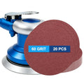 20 Pack 6 Inch PSA Sanding Discs 60 Grit Aluminum Oxide Red - size: 60 grit