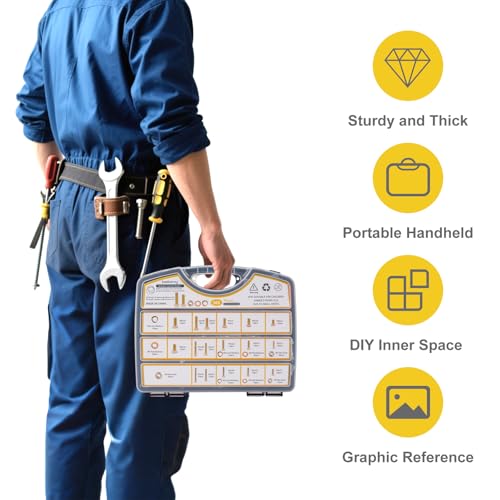 988pcs Grade 8.8 Metric Bolt Assortment, M4 M5 M6 M8 Heavy Duty Bolts and Nuts Kit, Yellow Zinc Plated, Length from 12-30mm - size: M4, M5, M6, M8-988pcs