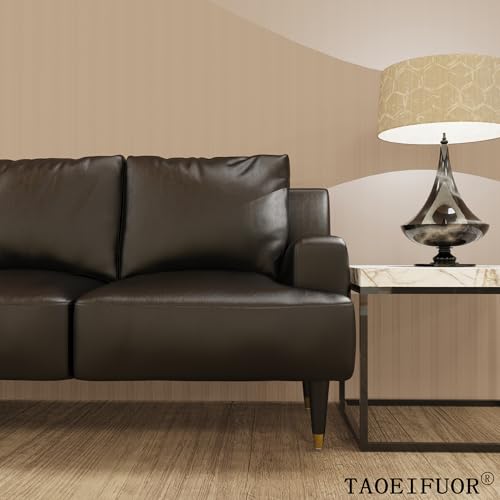 Round Solid Matte Black Rubberwood Replacement Couch Legs (6-Inch Set of 4) - color: Black, size: 6 Inches