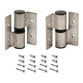 Prime-Line Surface Mount Hinge Set, Stainless Steel, RH/IN & LH/OUT