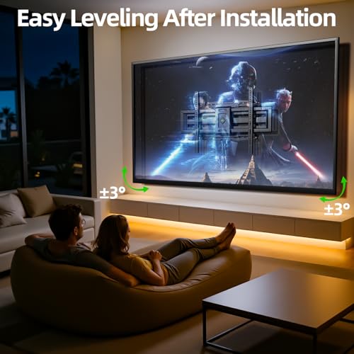 USX MOUNT 8" Sliding Design/Heavy Duty Full Motion TV Wall Mount for 32-120" TVs, Ultra-Large Dual Arm Mount for 16/18/24" Studs with Swivel,Tilt&Level/Preassembled, Max VESA 900x600 up to 165lbs - size: For 32" to 120" TVs