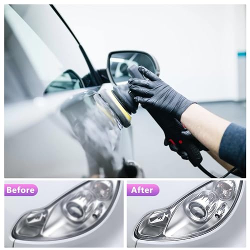 101PCS 5 inch Sanding Discs, 8 Holes Hook & Loop Wet Dry Sandpaper Orbital Sander Pads 80 180 240 400 600 800 1000 1500 2000 3000 Grit with Foam Pad, Sandpaper Assortment for Car Wood Metal - style: 101PCS