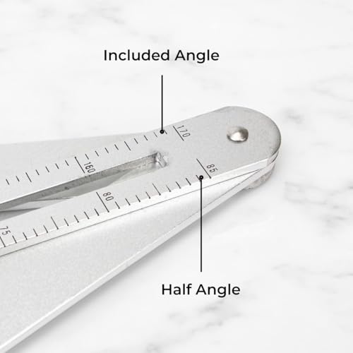 Corner Angle Finder - Miter Saw Protractor Bevel Gauge Tool with Scales, Goniometer Ruler for Woodworking, Carpenter, Construction, DIY Measurement, Aluminium Alloy Premium Digital Angle Finder