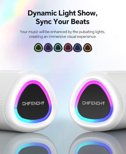 Portable Bluetooth Speaker Beach Essentials: IPX5 Waterproof for Outdoor - color: White