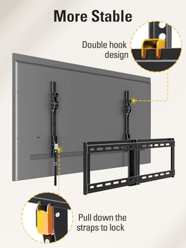 Mounting Dream Tilting TV Wall Mount for Most 37-90 Inch TVs up to 132lbs - size: For 37"-90" TV