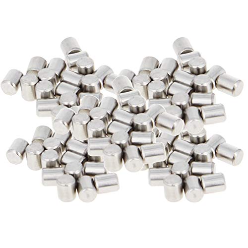 50Pcs M4 x 5mm (Approx 5/32" x 3/16") 304 Stainless Steel Dowel Pins - size: M4 x 5mm