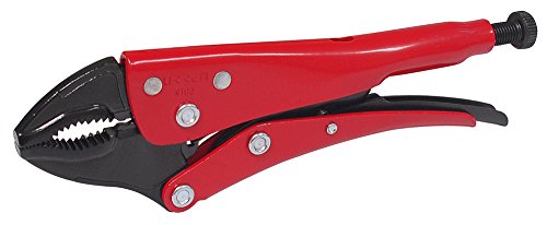 URREA Locking Pliers - 9-1/4" Adjustable Curved Jaw Plier with 2-23/64” Jaw Capacity & Durable Epoxy Coating - 4102 - color: Single Plier, size: 9-1/4"
