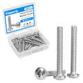 25 Pcs #6-32 x 1 Pan Head Machine Screws 304 Stainless Steel - size: #6-32 x 1"