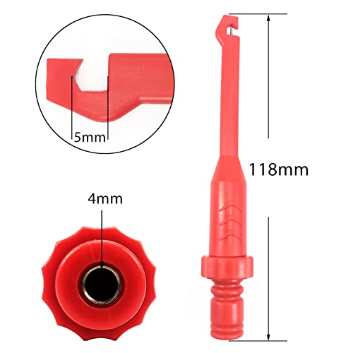 2PCS Multimeter Test Leads Set Electric Wire Piercing Probe Clip, Automotive Insulation Back Probes with 4mm Banana Plug Test Leads for for Diagnostic Electrical Testing