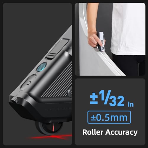 HOZO M-Cube Laser Measuring Tool Adaptor 05 Scale Roller,Electronic Digital Tape Measure with Laser,Infinite Customized Scales and ±1/32 inch Accuracy,93 Built-in US Imperial, Metric Scales - style: 05 Laser Scale Roller Adaptor