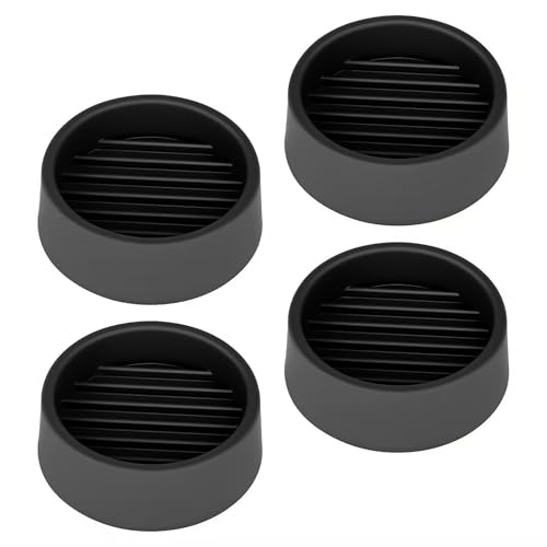 1.5X1.5 Round Rubber Caster Cups, Non Slip Furniture Pads - 4 Pack - color: Black, size: 1.5” 4pcs