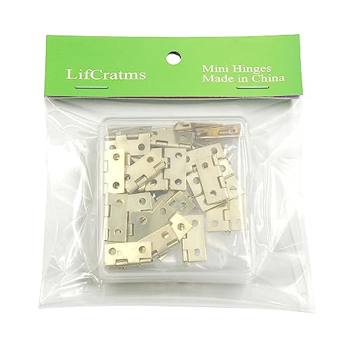 Small Hinges, 18 x 15 mm, Retro Brass, 30 Pcs - color: Gold(30pcs), size: 18 x 15mm