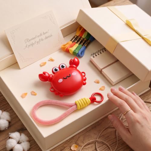 Cute Red Crab Fashion Measuring Tape 79", Sewing Gifts w/Keychain - color: A3-Red Crab