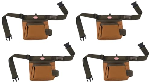 Bucket Boss Handyman's Holster Brown | 52-Inch Waist | Quick Release Buckle | Steel Tape Clip | Pack of 4 - size: One Size (Pack of 4)