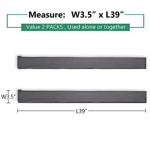 StangH Flexible Cable Management Sleeve kit, 39 Inches, 2 Pieces -Grey - color: Grey, size: 39"L x 3.5"W-2PACKS