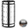 Kingdder 1 Pcs 3 Inch XL Shielded Flexible Coupling, Below-Ground Pipe Connector for PVC, Cast Iron, Steel Pipes, DWV Sewer Drain, Fits OD 3.15-3.7 in - size: 3 Inch
