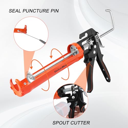 ValueMax Caulk Tool Kits and Caulk Gun, Silicone Caulking Gun