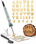1/2" Wood Burning Letter Kit, 36Pcs Alphabet and Number Branding Iron - color: 1/2", 36 Pcs