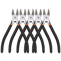 BOENFU Wire Cutters Heavy Duty 5 Pack Side Cutters 6 Inches Wire Snips Flush Cut Pliers Metal Cutting Tool for Crafting, Floral, Artificial Flowers, Chicken Wire, Electrical - color: 6 Inches - 5 Pack - Black Handle