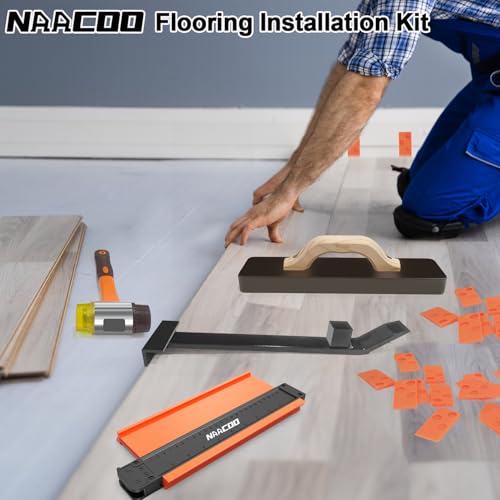 NAACOO Laminate Flooring Tools,5in1 Heavy Floor Install Kit for Vinyl Plank - style: 5 in 1 Flooring Tools