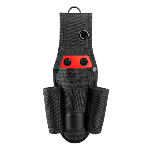 HAUTMEC Small Tool Belt Pouch, 4-in-1 Quick Access Tool Holster, 1680D Compact Tool Bag for Belt, Fits Up to 2-3/4" Belts - HTTBH25030