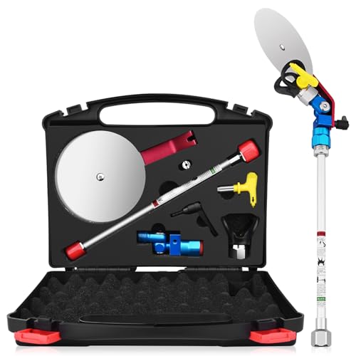 Airless Spray Gun Paint Edger Guide Edge Spray Tool Paint Accessory Extension Airless Paint Sprayer Nozzle 517 Tip 12 Inch Extension Pole(Comes with a Black Storage Box)