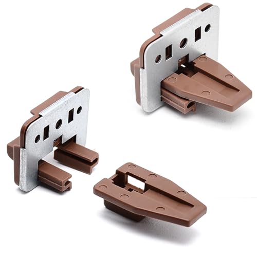 Surf Turtle 5 Sets Center Mount Drawer Track Glides with Metal Backing - style: 5 Pack/Classic With Metal Brackets