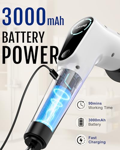 Dovety Electric Spin Scrubber, Extendable Handle, 8 Brush Heads-WH - color: White