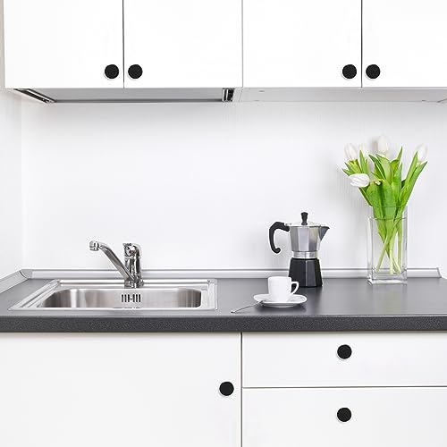 10 Pack Matte Black Kitchen Cabinet Knobs Knurled Cabinet Knobs Black Drawer Knobs Kitchen Cabinet Hardware Handles - color: Matte Black, size: Standard