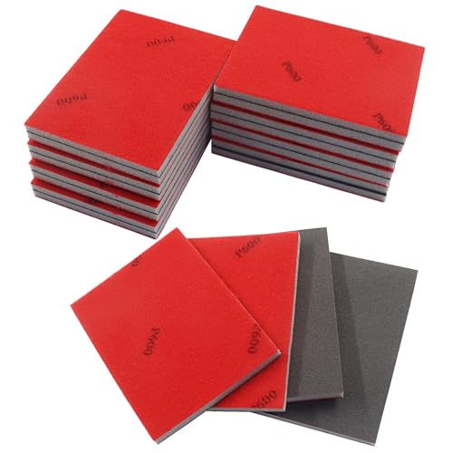 20 PCS Ultra Fine 600 Grit Sanding Sponge - size: 600 Grit