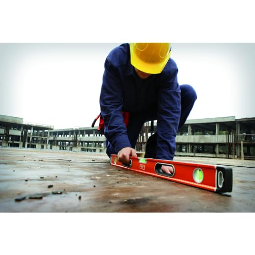 Bahco 466-1000-M Magnetic Spirit Level with 3 Vials ±0.5 mm/m, Orange/Silver/Grey - size: 100cm magnetisch