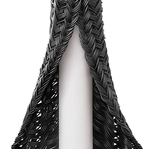 ZhiYo Cable Sleeve, 20ft, 1/4 inch, Black - color: Black, size: 20ft, 1/4''