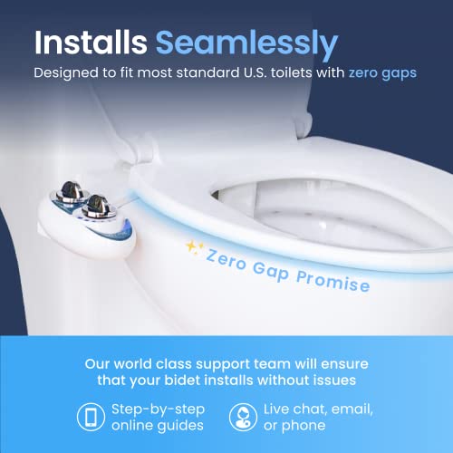 LUXE Bidet NEO 120 - Bidet Attachment for Toilet Seat, Rose Gold - color: Rose Gold