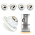 Heavy Duty Self Adhesive Furniture Casters 4 Pack Stick-On Swivel Wheels - color: White-4