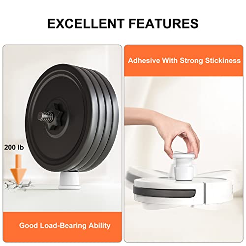 Adjustable Furniture Bed Risers 1.6-2.6 inch Durable Anti Slip-White 4 Pcs - color: White - 4 Pcs