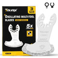 TOLESA Diamond Oscillating Saw Blades, Segment Swing for Grout, 3-Pack - size: 3 PCS Diamond