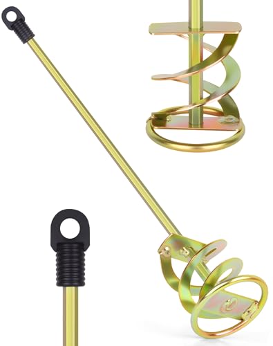 Paint Stirrer for Drill, Mixing Paddle Attachment, 1-5 Gallon, Zinc Plated