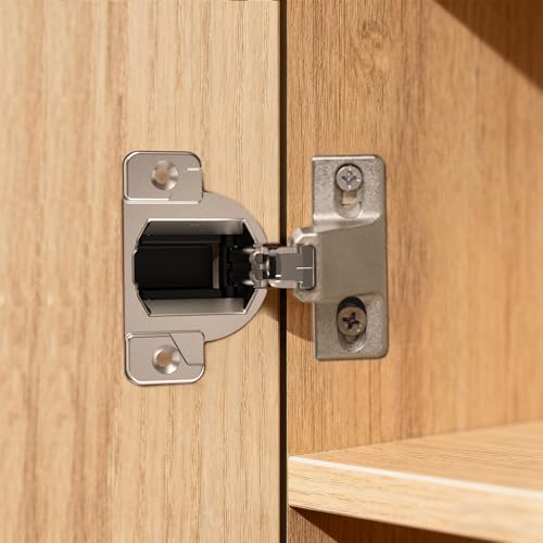 8 Pack Blum Cabinet Hinges Replacement - 110 Degree Self Closing Concealed Compact 33 Hinges (30.310-11.02 Compatible) for Kitchen Cabinets - Includes Screws(Mounting Plate Not Included)