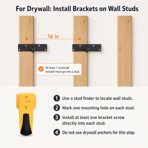 Floating Shelf Brackets, 10 inch Hidden Shelf Brackets Heavy Duty Blind Shelf Support, 200LBS Load Capacity, 6 Pack Floating Shelf Hardware for DIY Wood Wall Floating Shelves - size: 10 Inch