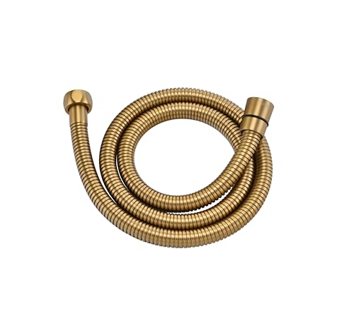 39 Inches 304 Stainless Steel Shower Hose Extra Long Gold - color: Gold, size: 39 Inches