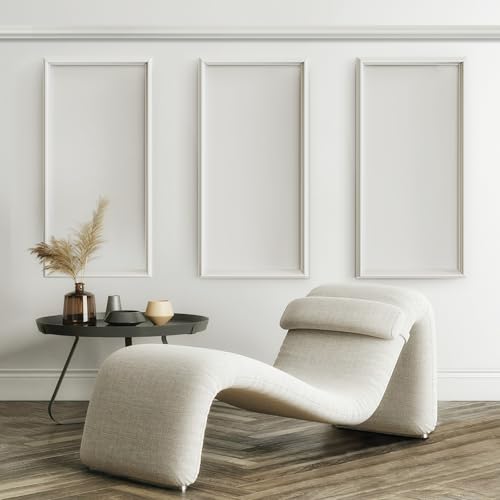 Melkus Peel and Stick Wall Molding Kit, 3 Sets 12" x 24" Precut Wainscoting Panels, Self Adhesive Molding Trims for Interior Wall Décor - size: 3 Set/12"x24"
